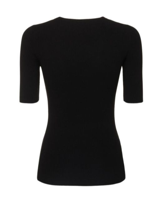 Michael Kors Black Rib Knitted Sweater