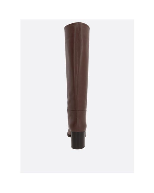Gianvito Rossi Brown Santiago Round Toe Boots