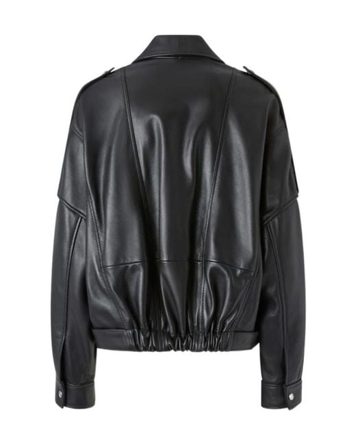 Pinko Black Belted Biker Jacket