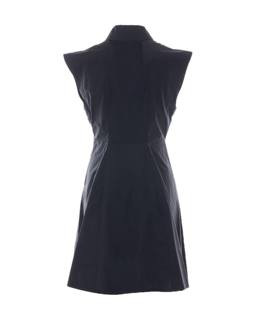Liu Jo Blue Sleeveless Shirt Dress