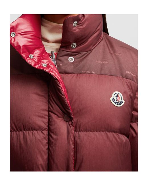 Moncler Red Verone Logo Patch Reversible Jacket