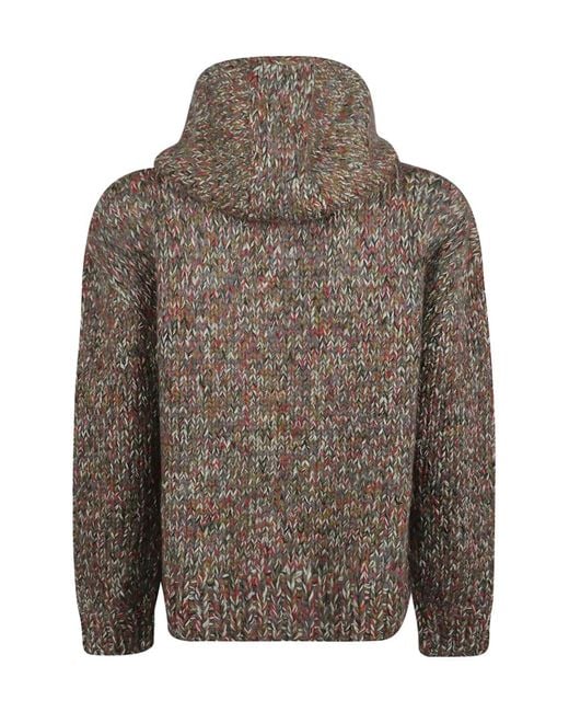 NAMACHEKO Brown Maurius Zip-Up Hoodie for men