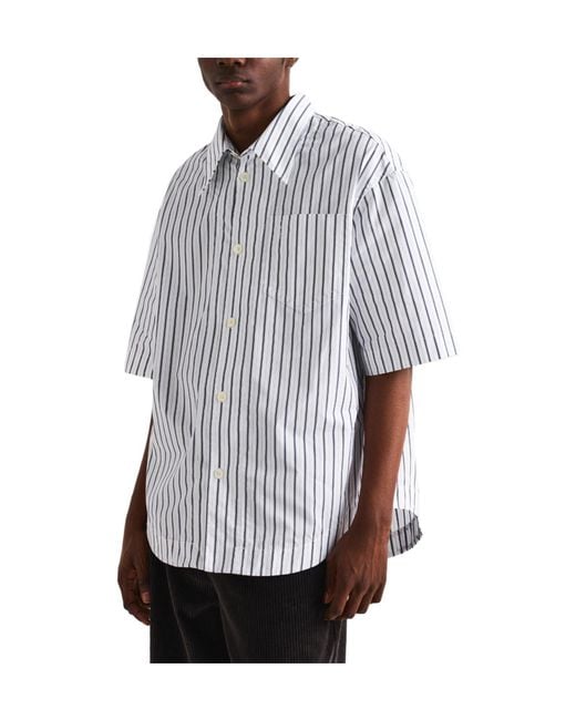 AMI White Short-Sleeve Shirt for men
