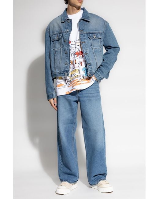 Jacquemus Blue Denim Jacket for men