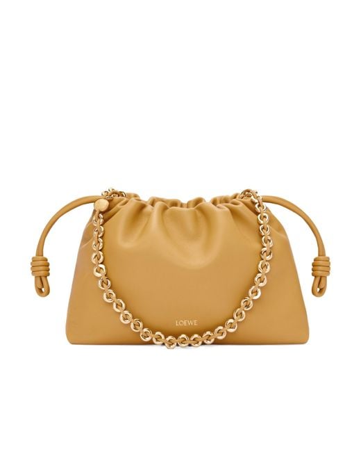 Loewe Natural Flamenco Medium Drawstring Shoulder Bag