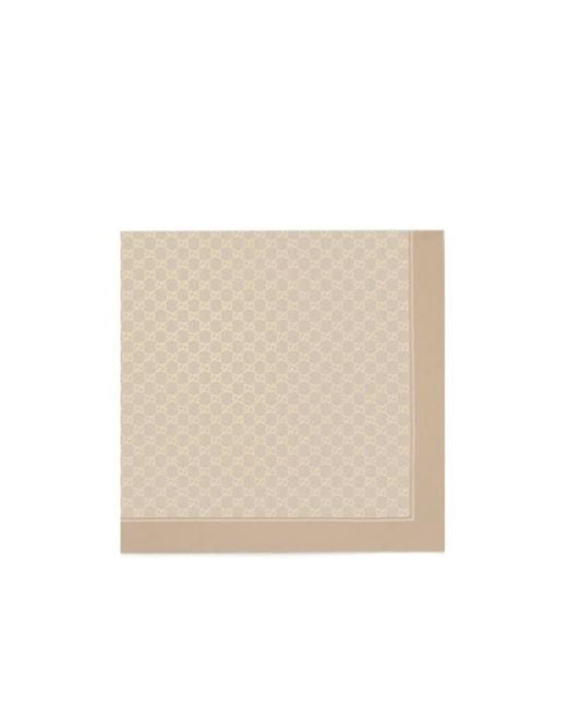 Gucci Natural Gg Carré Scarf