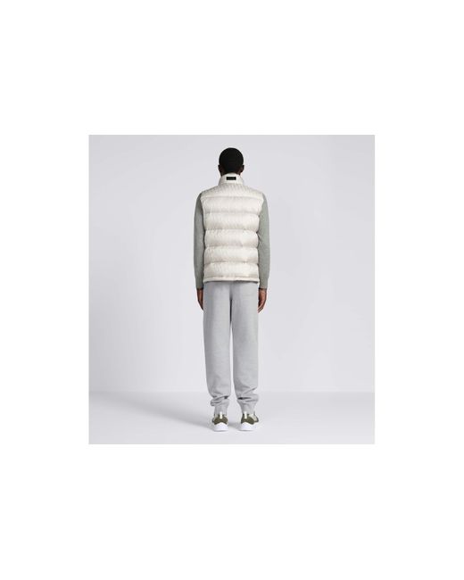 Dior Gray Homme Logo Embroidered Straight-Cut Pants for men