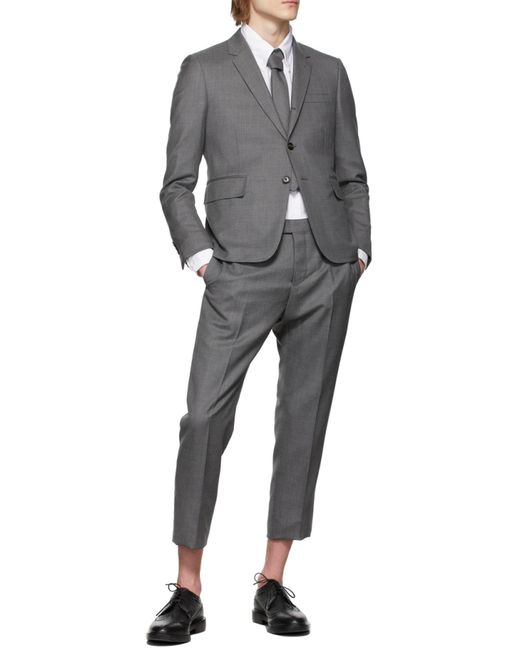 Thom Browne White Logo Patch Shirt for men