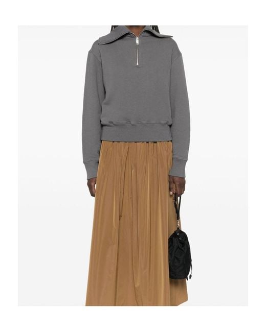Autry Gray Roll-Neck Sweatshirt