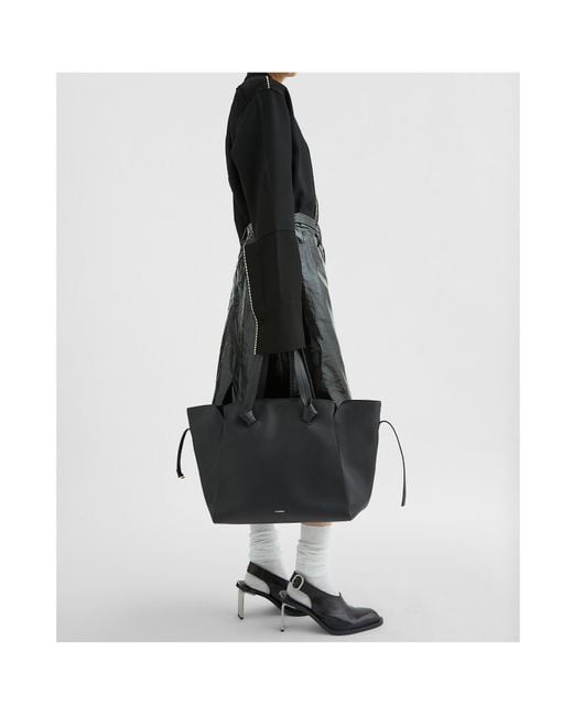 Jil Sander Black Medium Knot Tote Bag