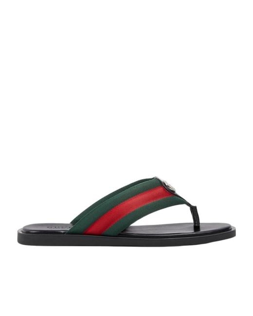 Gucci Multicolor Thong Sandal With Interlocking G for men