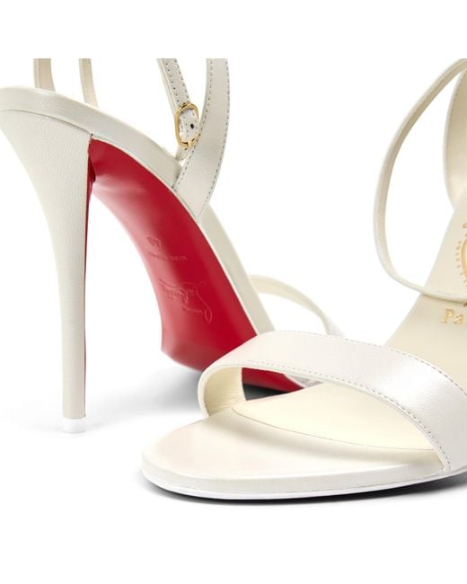 Christian Louboutin White High-Heel Sandals