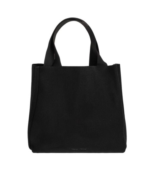 Samsøe & Samsøe Black Samsøe Samsøe Samira Ribbed Tote Bag