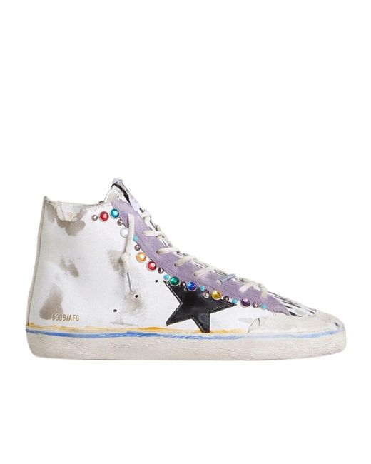 Golden Goose Deluxe Brand Multicolor Francy Penstar Lab With Leather Star And Studs for men