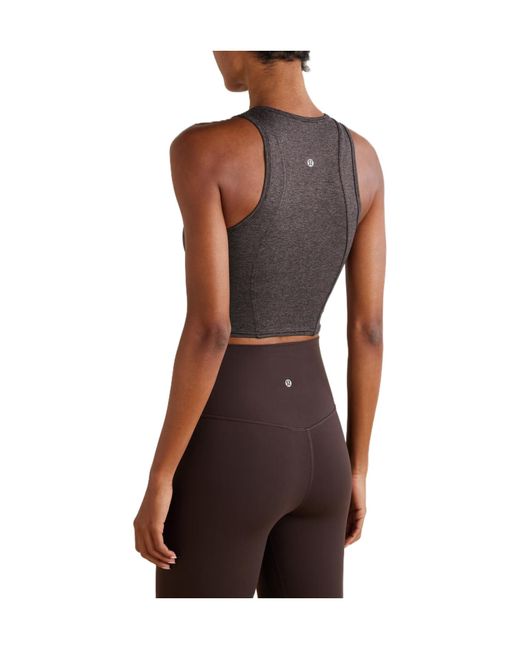 lululemon athletica Brown Athletic Sleeveless Tank Top