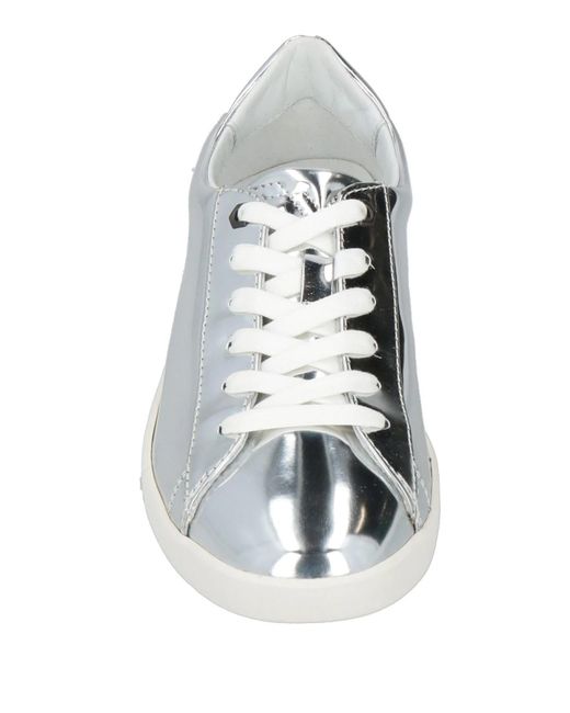 DIESEL White Minimalist Low-Top Sneakers