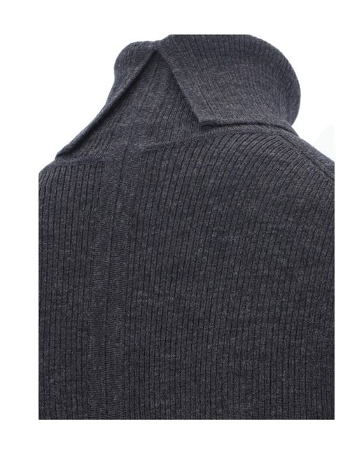 P.A.R.O.S.H. Blue Turtleneck Knit Sweater