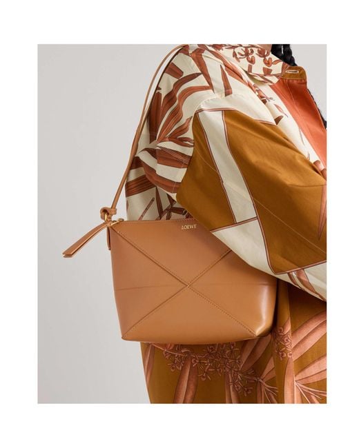 Loewe Brown Puzzle Fold Pouch