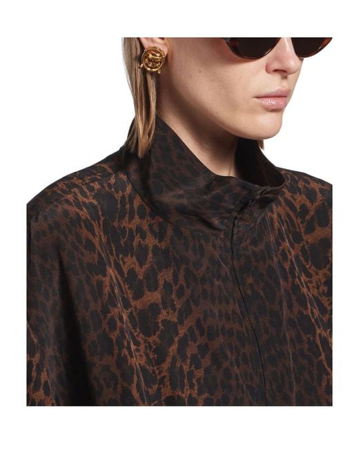 Balenciaga Metallic Frame Oval Clip-On Earrings