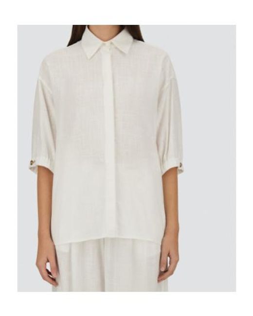 Herno White Shirt With Cutout Details