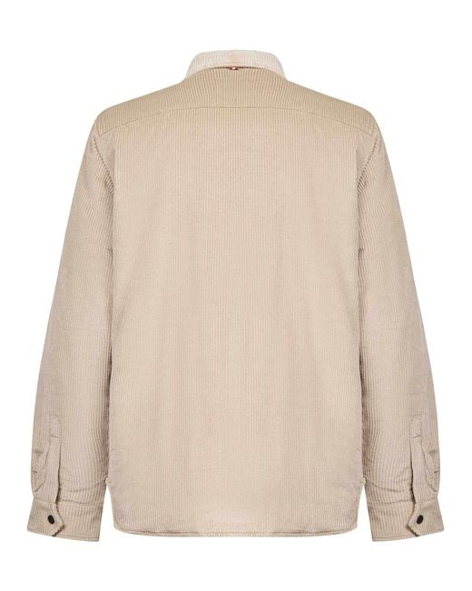 Mc2 Saint Barth Natural Corduroy Chalet Shirt Jacket for men