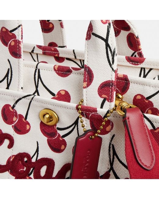 COACH Red Cargo 26 Double Handle Shoulder Bag