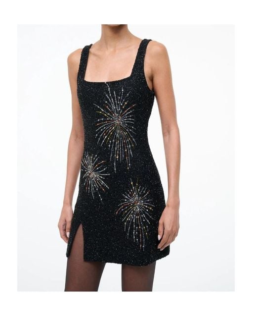 Staud Black Le Sable Firework Dress