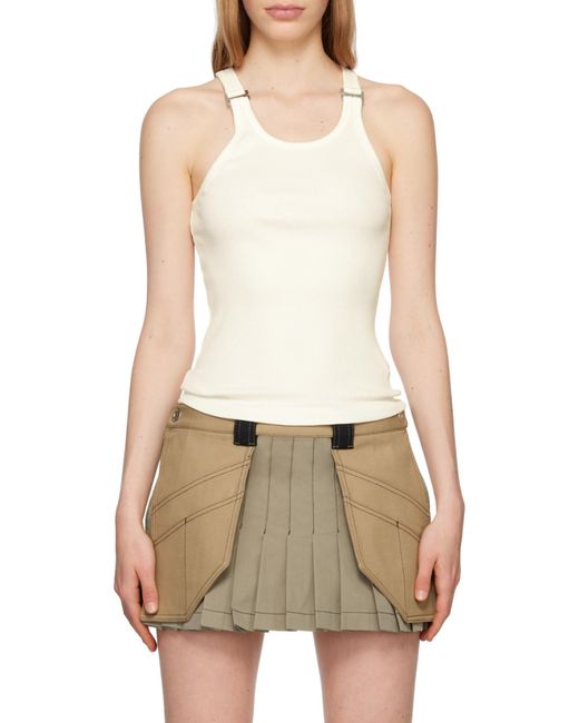 Dion Lee Natural E-Hoop Ribbed Tank Top for men