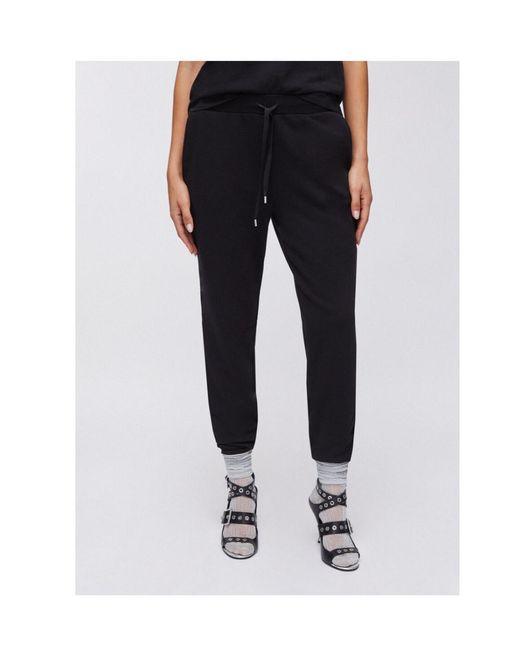 Liu Jo Black Elasticated Fleece Track Pants