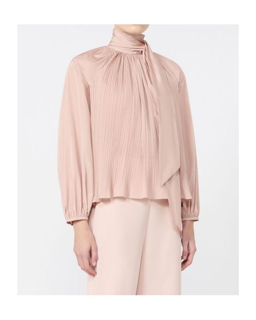 Max Mara Pink Long-Sleeved Shirt