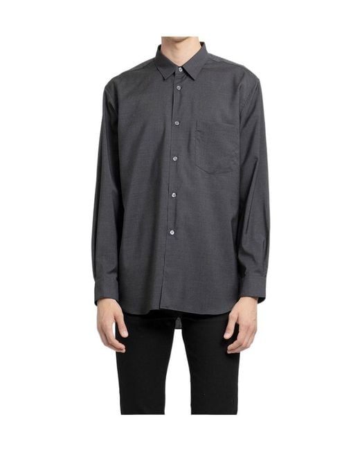 Comme des Garçons Gray Classic Button-Up Shirt for men
