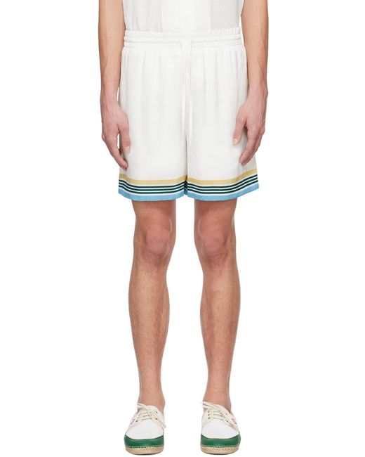 Casablanca White Shorts for men