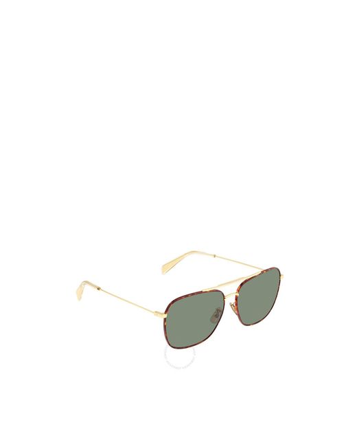 Céline Green Logo Sunglasses for men
