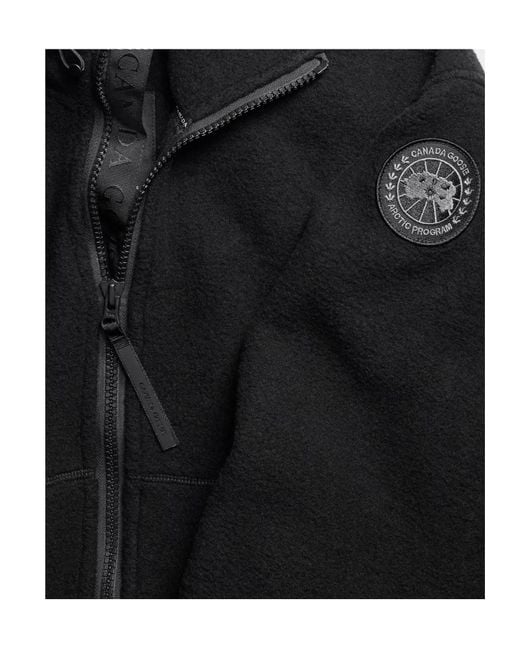 Canada Goose Black Hooded Zip Jacket for men