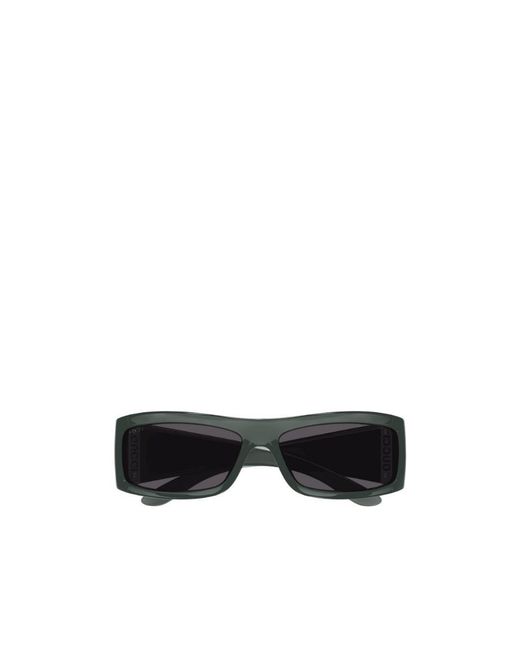 Gucci Black Eyewear Rectangle-Frame Sunglasses