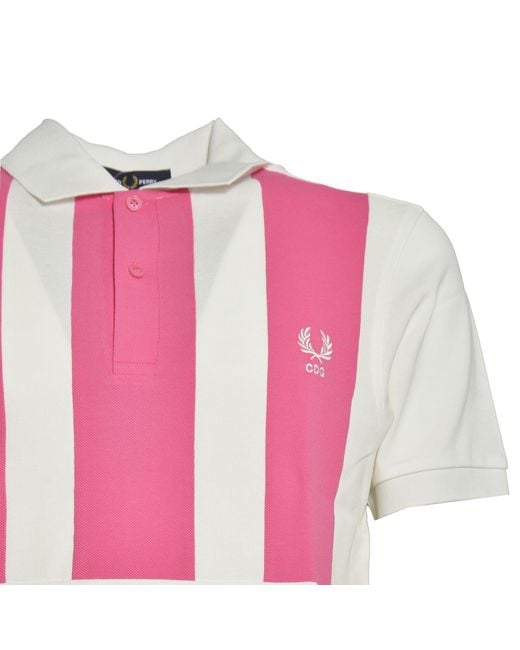 Comme des Garçons Red Comme Des Garçons Shirt Oversized Striped Polo Shirt for men