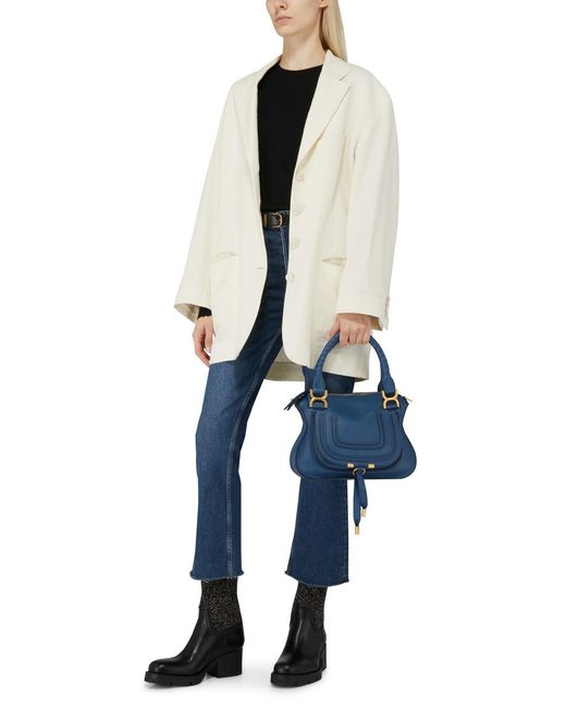 Chloé Blue Marcie Shoulder Bag