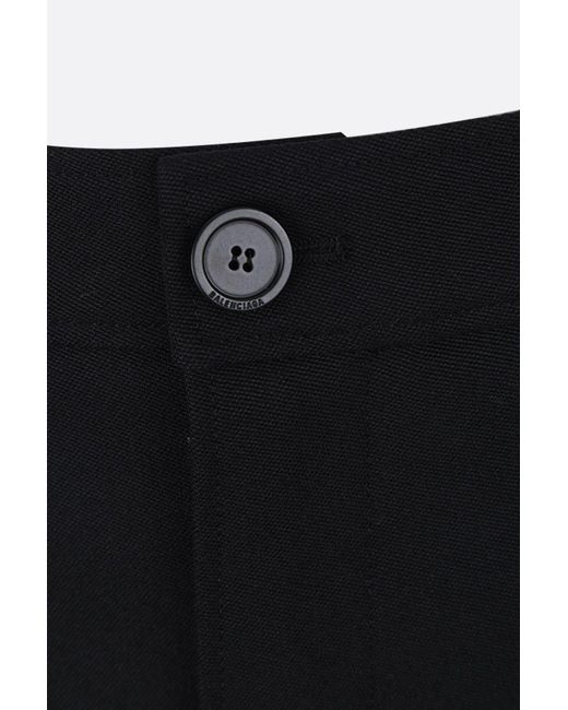 Balenciaga Black Panelled Midi Skirt