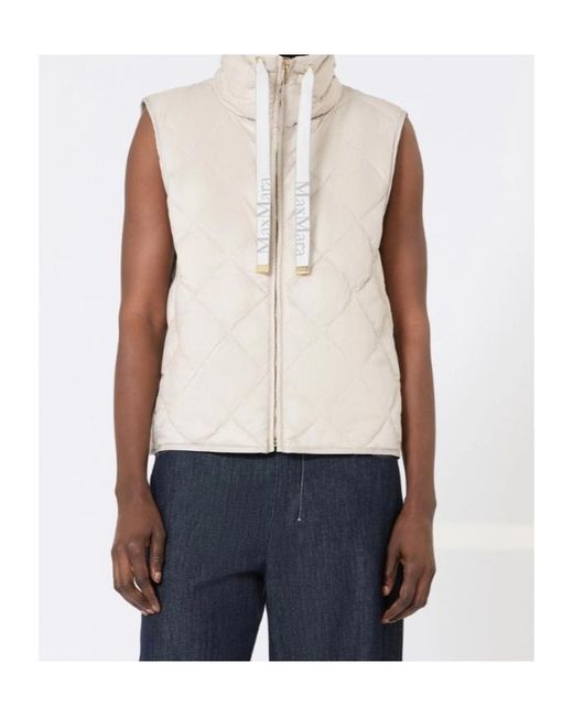 Max Mara Natural The Cube Tregic Zip-Up Drawstring Gilet