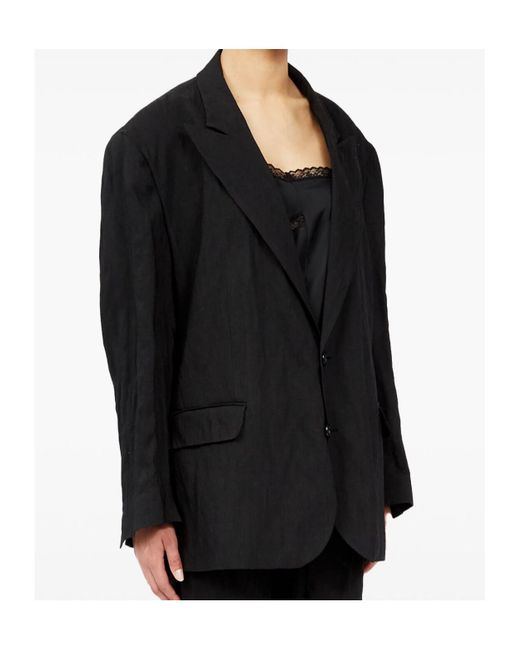 MM6 by Maison Margiela Black Single Breasted Tailored Blazer