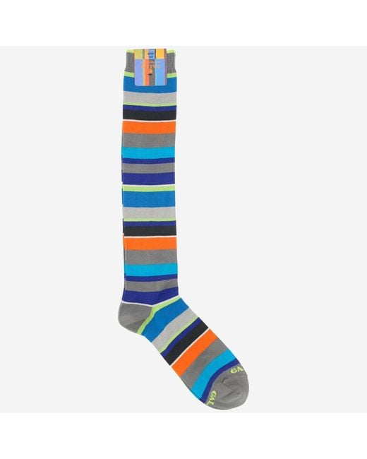 Gallo Blue Printed Socks for men