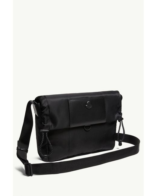 Moncler Black Kenton Drill Messenger Bag for men