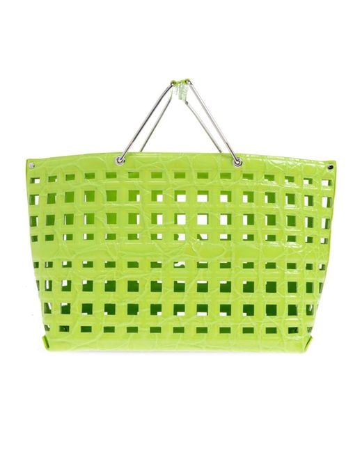Tory Burch Green Ella Tote Bag