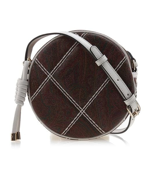 Etro Brown Logo Cross-Body Bag