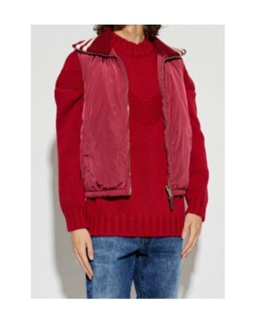 DSquared² Red Insulated Zip-Up Vest for men