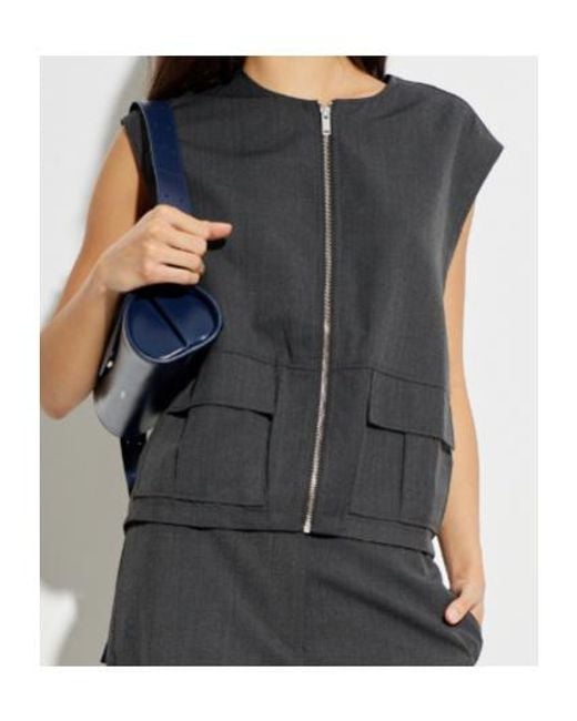 Samsøe & Samsøe Black Zipper Vest