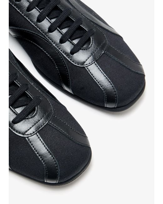 Totême Black Totême Lace-Up Sneakers