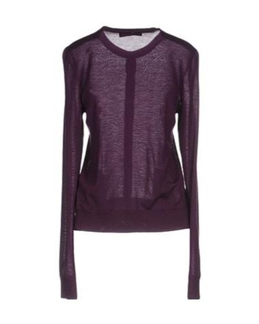 Dolce & Gabbana Purple Solid Knit Sweater