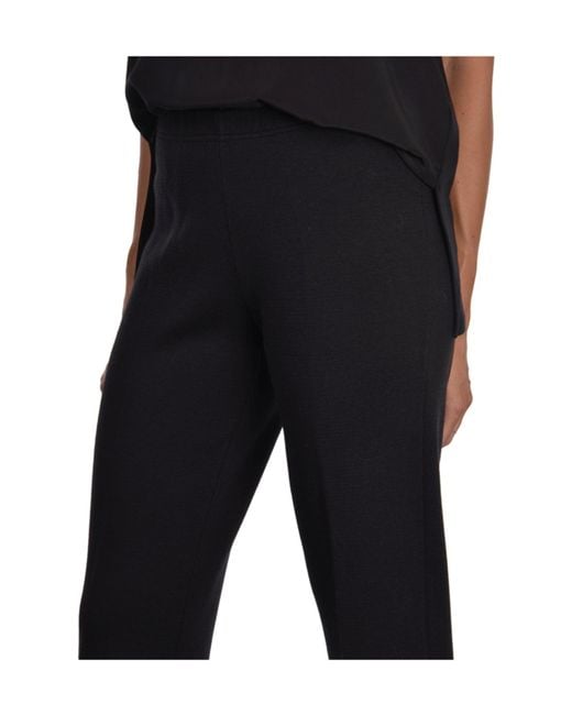 Gran Sasso Black Flared Casual Pants