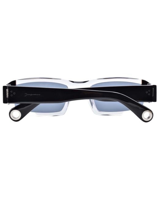 Jacquemus Metallic Saltu Rectangle-Frame Sunglasses